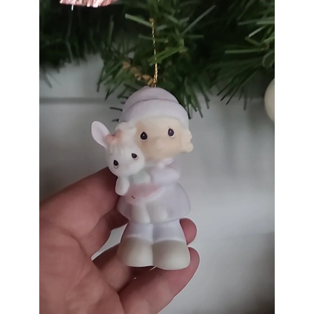 Vintage Precious Moments Handmade Christmas Wreath